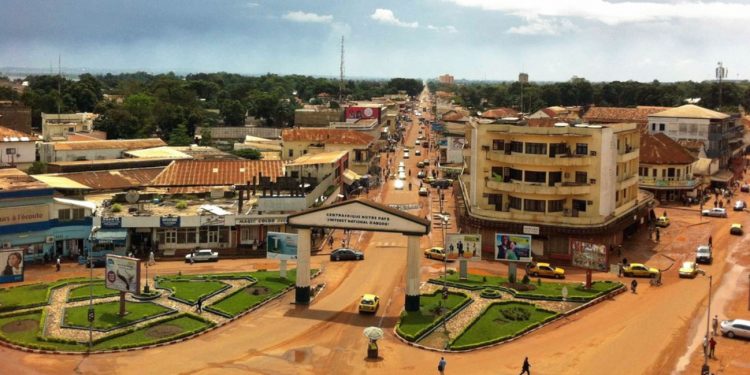 une vue de Bangui, la capitale de la RCA.