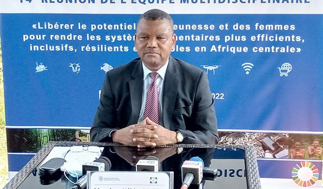Le Coordonnateur Sous-régional de la FAO pour l’Afrique centrale, Représentant de la FAO au Gabon et à Sao Tomé et principe et auprès de la CEEAC, Hélder Muteia.