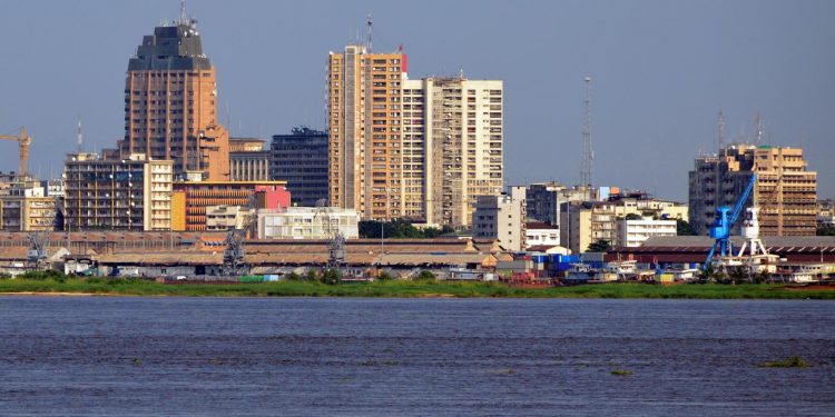 Une vue de la capitale, Kinshasa.