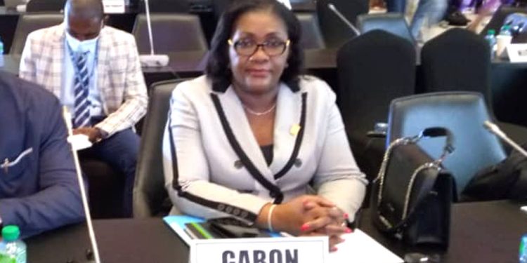 Nicole Janine Lydie Roboty, épouse Mbou, la ministre de l'Economie et de la Relance du Gabon